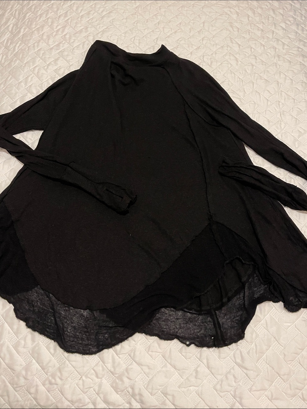 We The Free Black Layered Long-Sleeve Tunic Top